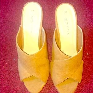 NEW LOOK Tan Block Heels